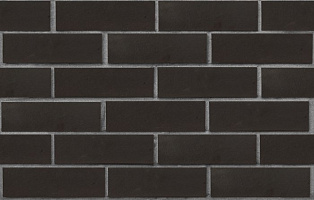 Клинкер фасадный черный Рейкьявик матовый
