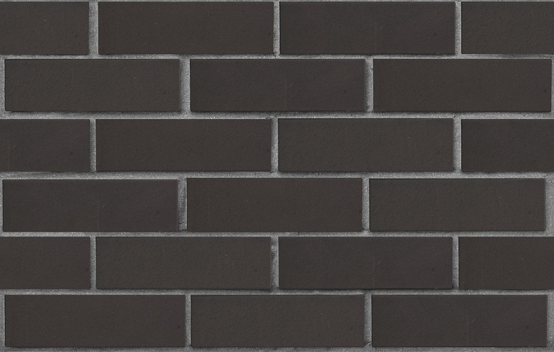 Кирпич лицевой пустотелый графитовый гладкий