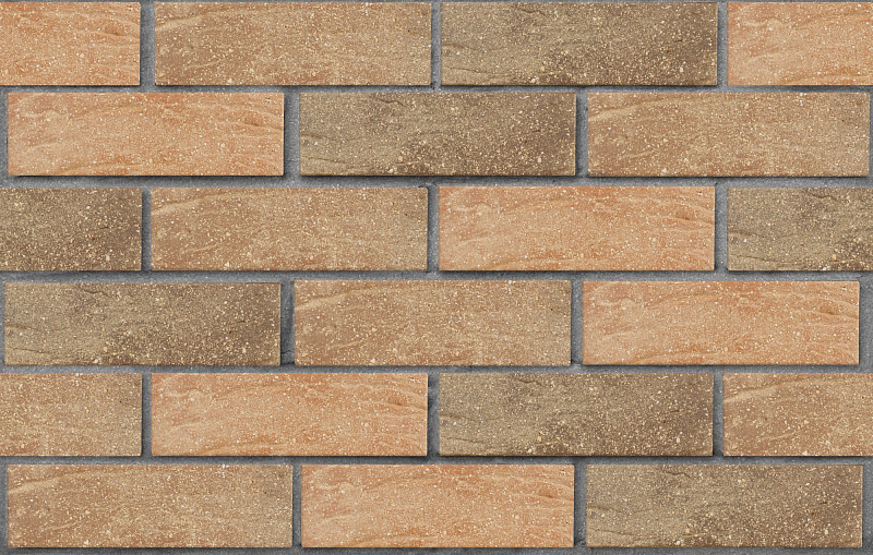 Кирпич лицевой пустотелый красный флэш с пепельной посыпкой