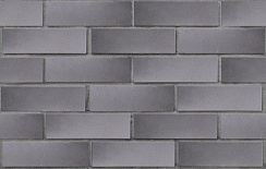 Клинкер фасадный серый с серебром Харстад