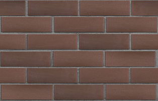 Клинкер фасадный коричневый Мюнхен гладкий